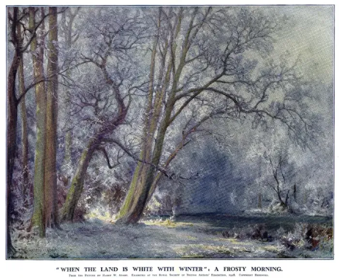 Framed Print : When the Land is White with Winter: A Frosty Morning Framed Print : When the Land is White with Winter: A Frosty Morning
