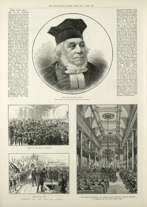 Framed Print : Late Rev. Dr Adler, Chief Rabbi