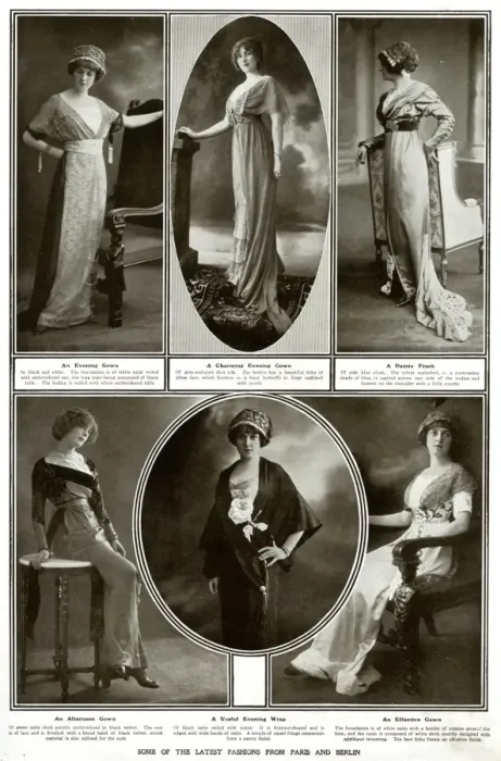 Framed Print : Latest fashion from Paris and Berlin 1912 Framed Print : Latest fashion from Paris and Berlin 1912