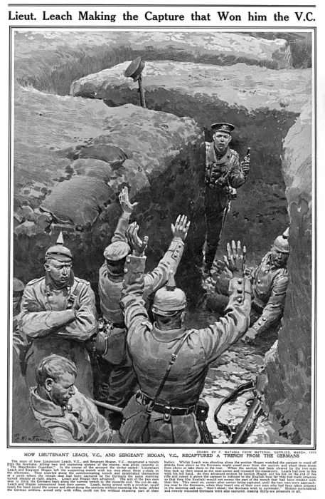 Framed Print : Leach and Hogan win the Victoria Cross Framed Print : Leach and Hogan win the Victoria Cross