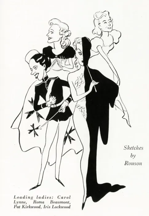 Framed Print : The leading ladies in Black Velvet at London Hippodrome