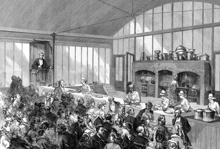 Framed Print : Lecture on Cookery at the International Exhibition Framed Print : Lecture on Cookery at the International Exhibition