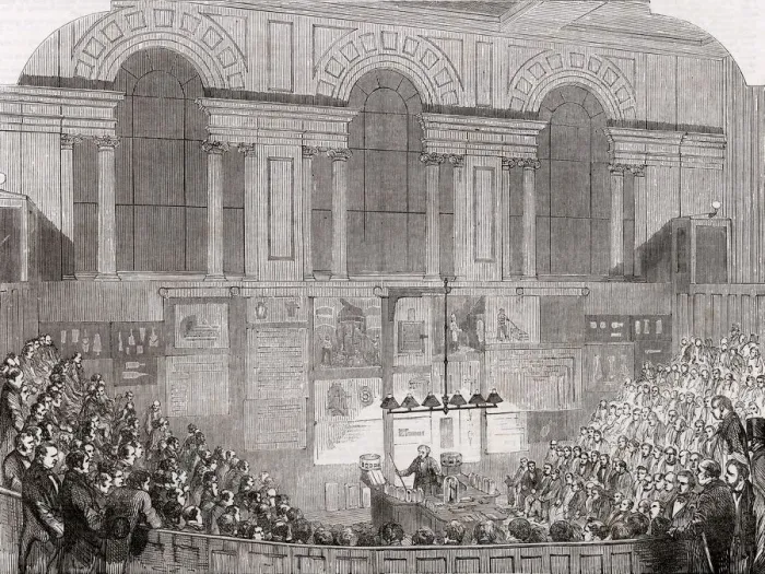 Framed Print : Lecture at the Museum of Practical Geology, London, 1852
