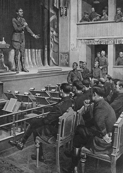 Framed Print : Lectures at the Front, WW1