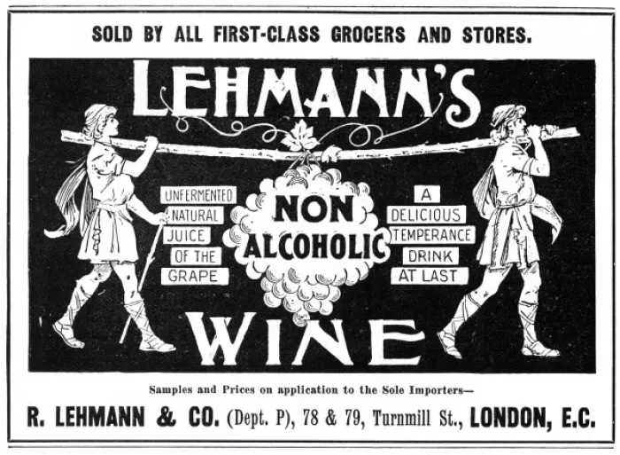 Framed Print : Lehmanns Wine advertisement