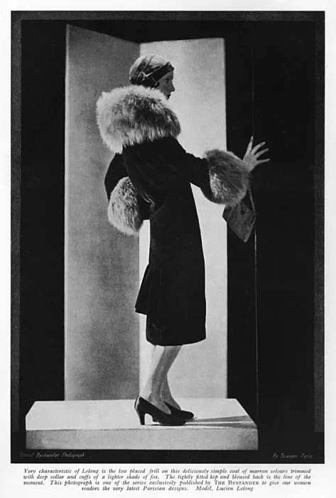 Framed Print : Lelong coat, 1929