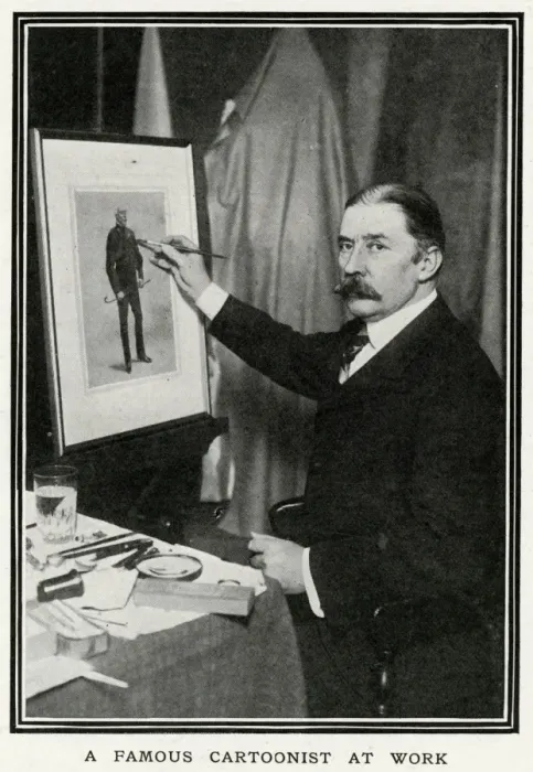 Framed Print : Leslie Ward (Spy) at work Framed Print : Leslie Ward (Spy) at work