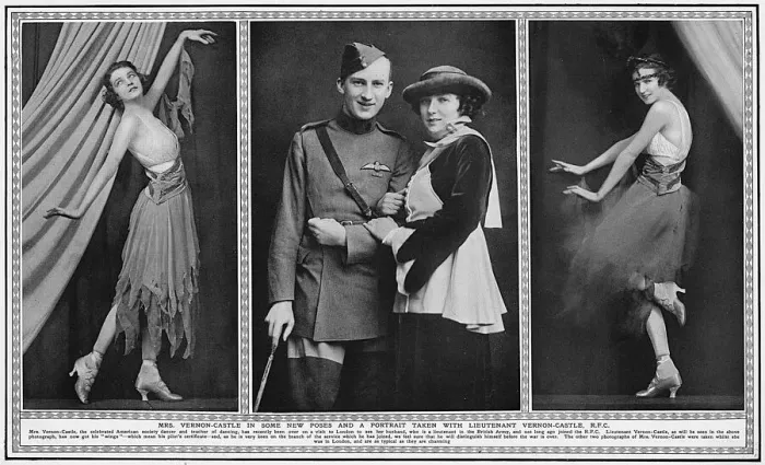 Framed Print : Lieutenant and Mrs Vernon Castle, dancers Framed Print : Lieutenant and Mrs Vernon Castle, dancers
