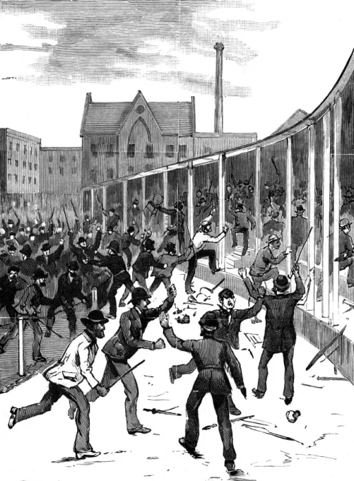 Framed Print : Lillie Bridge Sports Ground Riot, London