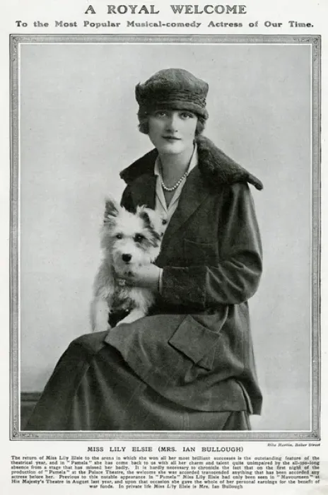 Framed Print : Lily Elsie and dog Framed Print : Lily Elsie and dog