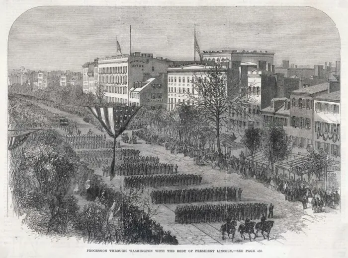 Framed Print : Lincoln Funeral Process Framed Print : Lincoln Funeral Process
