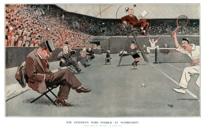 Framed Print : The Linesman Who Snored at Wimbledon Framed Print : The Linesman Who Snored at Wimbledon