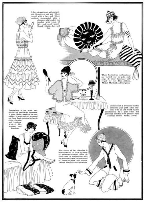 Framed Print : Lingerie & nightwear, 1915