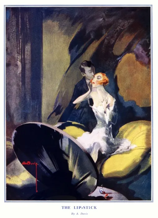 Framed Print : The Lipstick by A. Davis