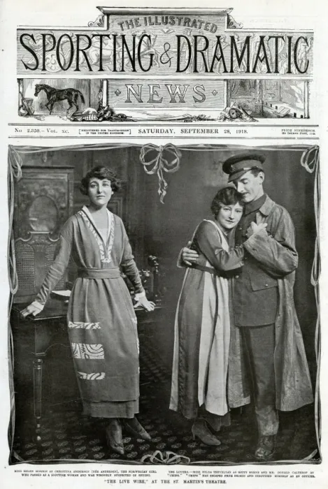 Framed Print : The Live Wire, at the St. Martins Threatre 1918