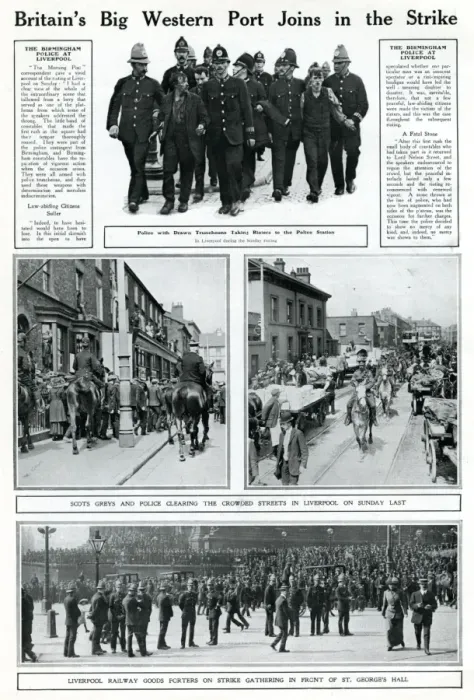 Framed Print : Liverpool General transport Strike 1911 Framed Print : Liverpool General transport Strike 1911