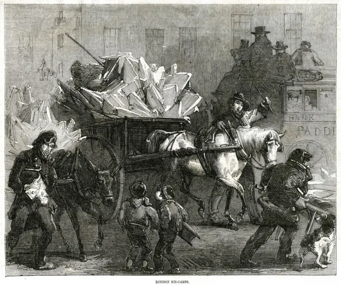 Framed Print : London ice carts 1857 Framed Print : London ice carts 1857