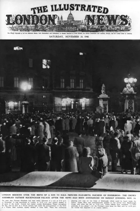Framed Print : London rejoices at the birth of Prince Charles Framed Print : London rejoices at the birth of Prince Charles
