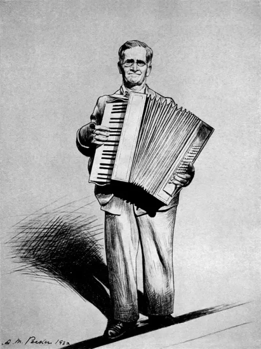 Framed Print : London Street Types - An Old Performer Framed Print : London Street Types - An Old Performer