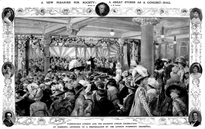 Framed Print : The London Symphony Orchestra playing at Harrods, London, 19 Framed Print : The London Symphony Orchestra playing at Harrods, London, 19