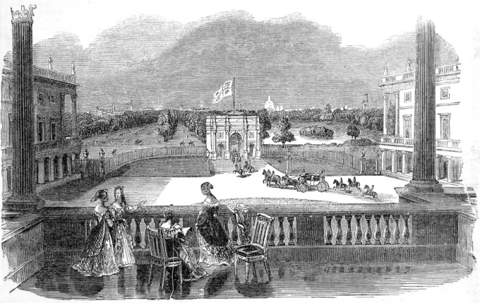 Framed Print : London, viewed from Buckingham Palace, 1842