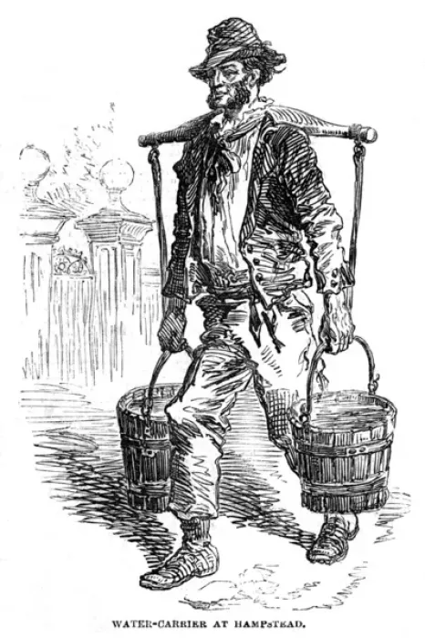 Framed Print : London water carrier in Hampstead Framed Print : London water carrier in Hampstead