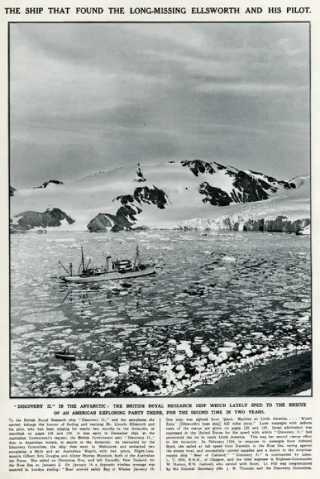 Framed Print : Found long missing Lincoln Ellsworth and pilot