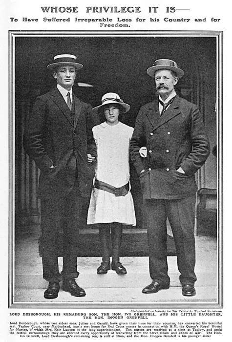 Framed Print : Lord Desborough with remaining son, Ivo Grenfell Framed Print : Lord Desborough with remaining son, Ivo Grenfell