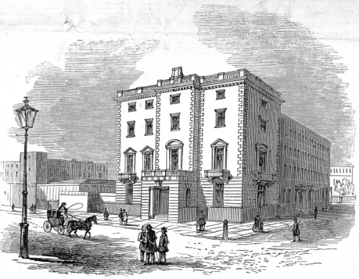Framed Print : Lord John Russells House, Chesham Place, London, 1845