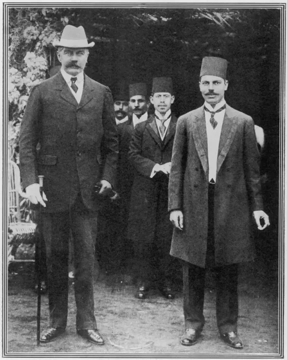 Framed Print : Lord Kitchener and the governor of the Suez Canal Framed Print : Lord Kitchener and the governor of the Suez Canal
