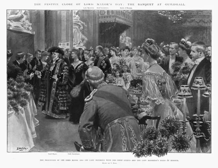 Framed Print : The Lord Mayor of Londons Banquet