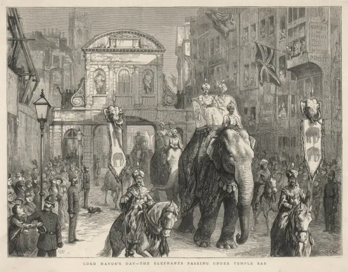 Framed Print : LORD MAYORs SHOW 1876 Framed Print : LORD MAYORs SHOW 1876
