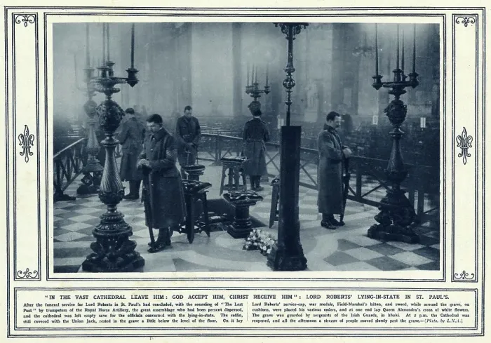 Framed Print : Lord Robert's lying-in-state in St Paul's