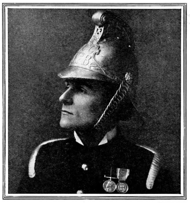 Framed Print : Lt. Sampson Sladen, London Fire Brigade, 1909 Framed Print : Lt. Sampson Sladen, London Fire Brigade, 1909