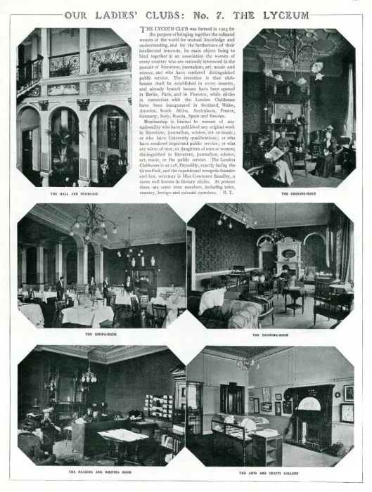 Framed Print : The Lyceum Club, 1908 Framed Print : The Lyceum Club, 1908