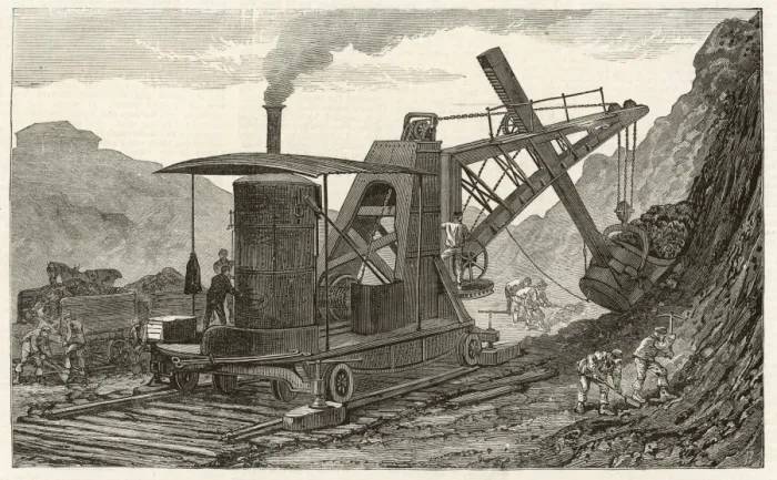 Framed Print : Machines  /  Steam Navvy