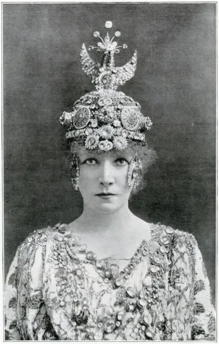 Framed Print : Madame Sarah Bernhardt as Theodora - photograph by Downey