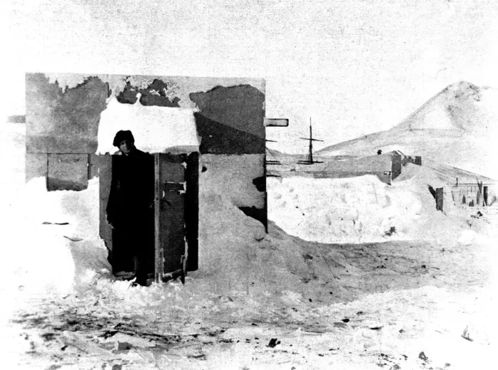 Framed Print : The Magnetic Hut, National Antarctic Expedition, 1902