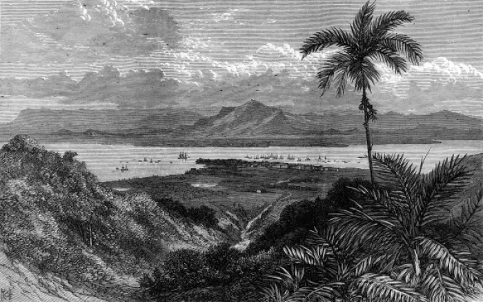 Framed Print : Malaysia / Penang 1876 Framed Print : Malaysia / Penang 1876
