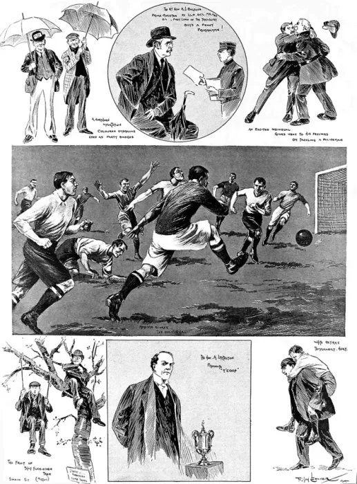 Framed Print : Manchester City vs. Bolton Wanderers F. A. Cup Final, 1904 Framed Print : Manchester City vs. Bolton Wanderers F. A. Cup Final, 1904