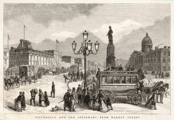 Framed Print : Manchester Piccadilly Framed Print : Manchester Piccadilly