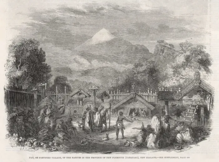 Framed Print : Maori Village Framed Print : Maori Village