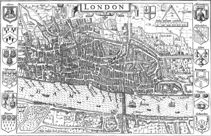 Framed Print : Map of London Framed Print : Map of London