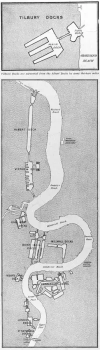 Framed Print : Map of Londons Docks, 1908 Framed Print : Map of Londons Docks, 1908