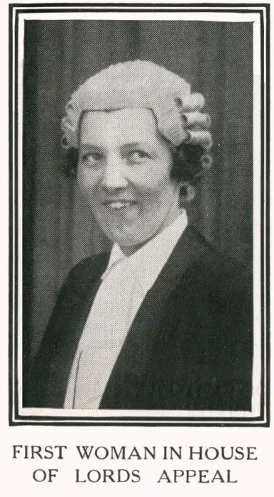 Framed Print : Margaret Kidd, first woman barrister at House of Lords Framed Print : Margaret Kidd, first woman barrister at House of Lords