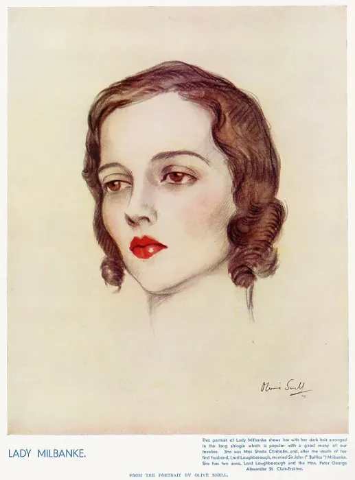 Framed Print : Margaret Sheila Mackellar Chisholm (1895 - 1969), Lady Loughborough, Australian Born wife of Francis Edward Scudamore St Clair-Erskine, Lord Loughborough (died 1929)