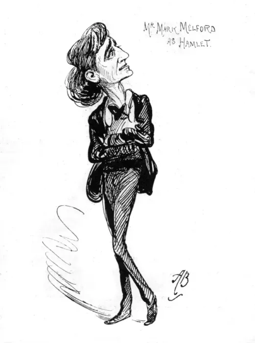 Framed Print : Mark Melford as Hamlet