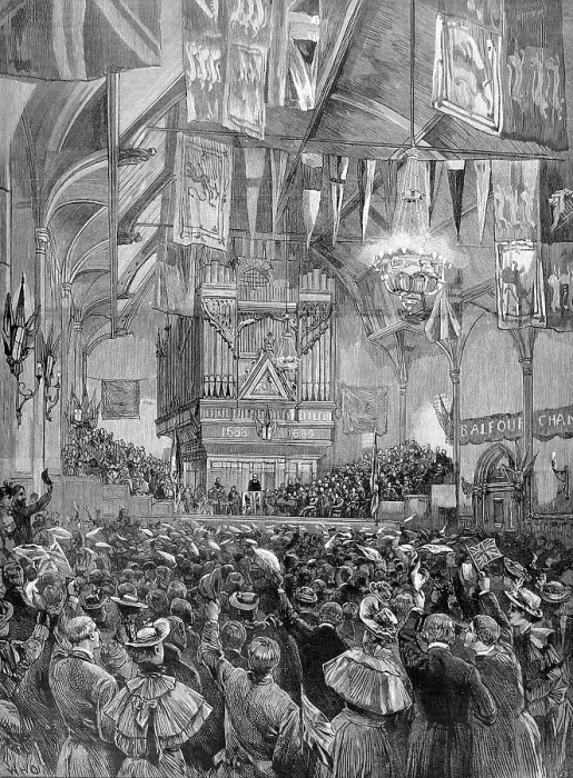 Framed Print : The Marquis of Salisbury at the Guildhall, Londonderry, 1893 Framed Print : The Marquis of Salisbury at the Guildhall, Londonderry, 1893