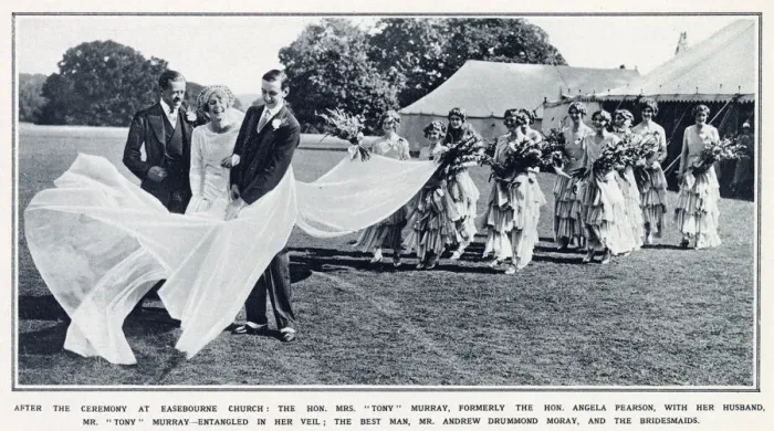 Framed Print : Marriage of Hon. Angela Pearson to Tony Murray - Cowdray