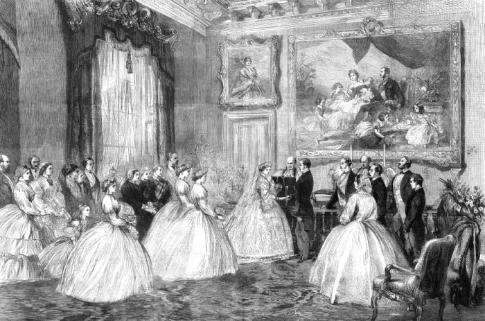 Framed Print : Marriage of Princess Alice to Prince Louis Framed Print : Marriage of Princess Alice to Prince Louis